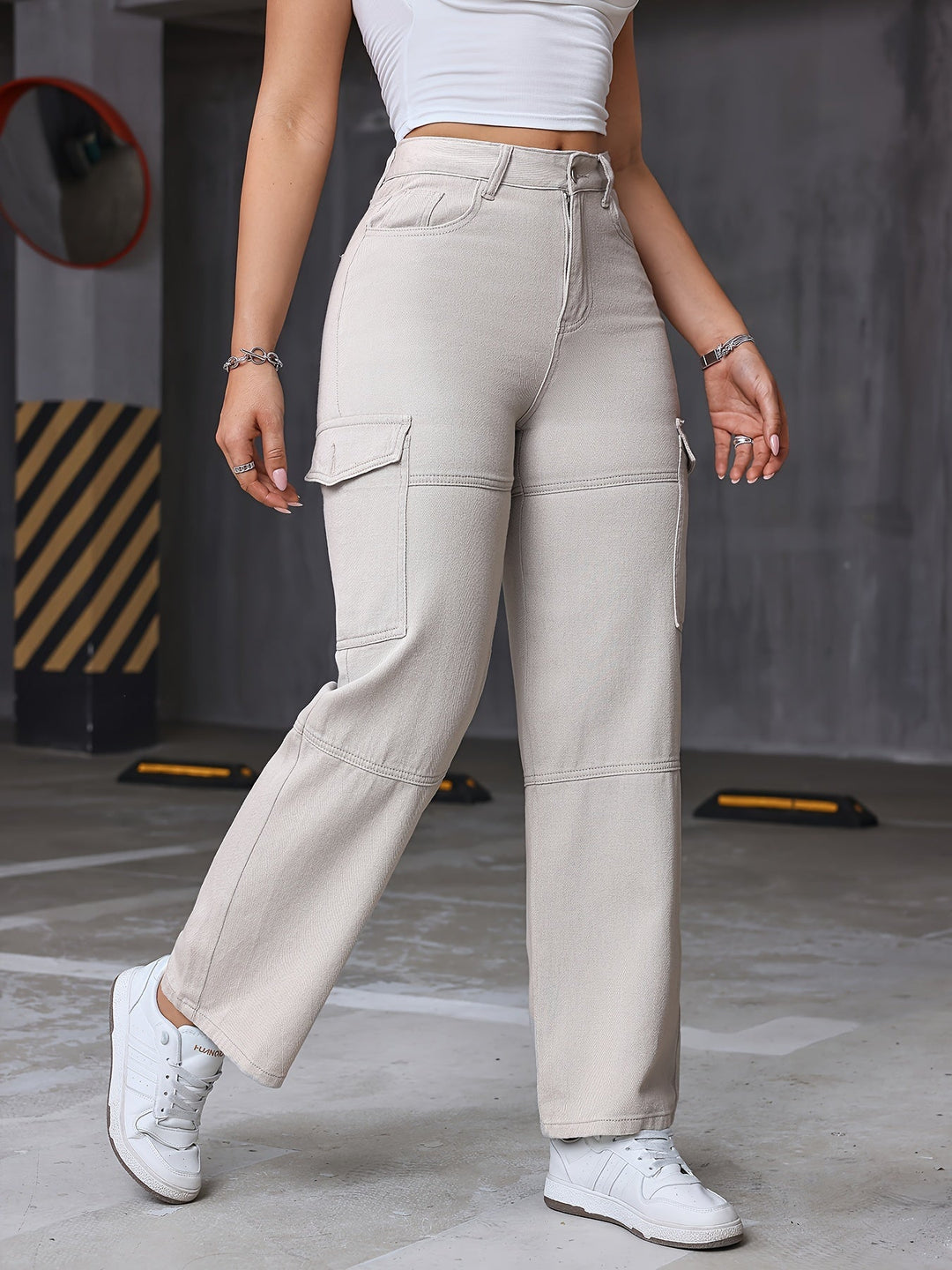 Cargo Pants with Flap Pockets